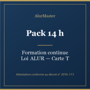 Pack 14 h — Formation continue Loi ALUR (AlurMaster)